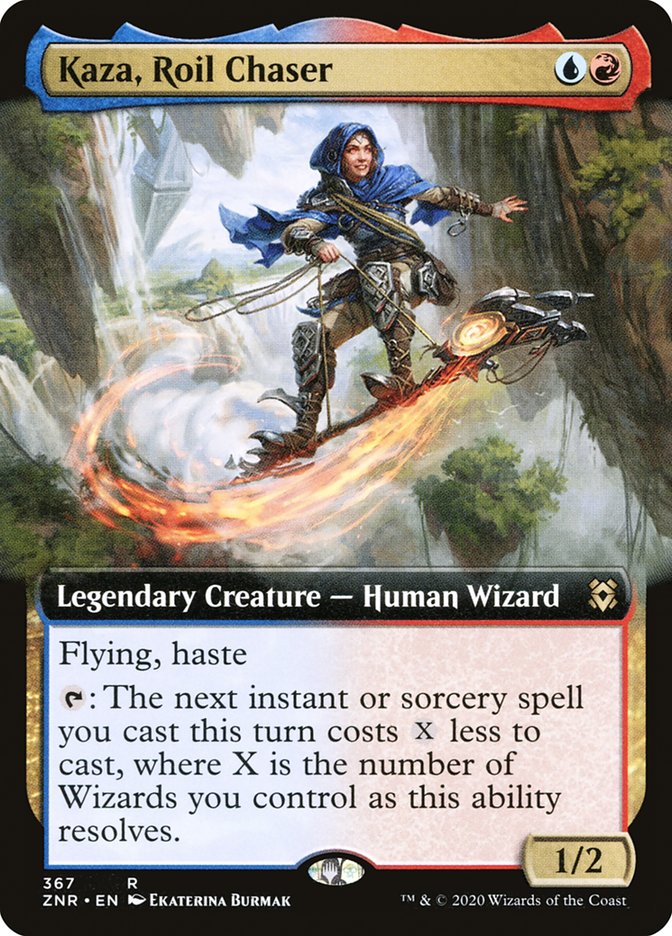 Kaza, Roil Chaser (Extended Art) [Zendikar Rising] | Odin's Place