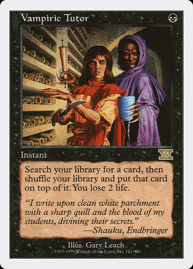 Vampiric Tutor (161) [Classic Sixth Edition] | Odin's Place