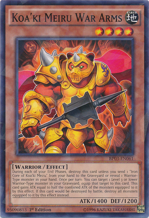 Koa'ki Meiru War Arms [BP03-EN061] Shatterfoil Rare | Odin's Place