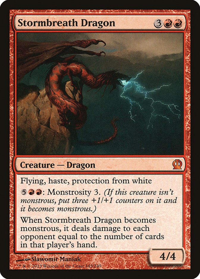 Stormbreath Dragon (143) [Theros] | Odin's Place