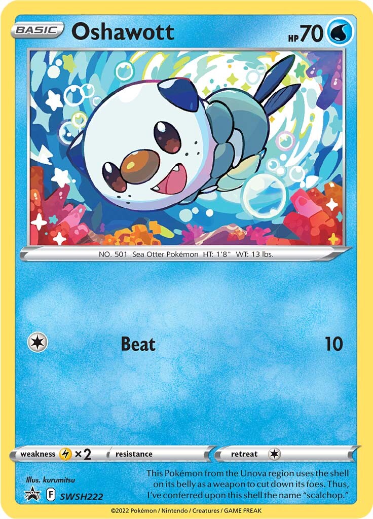 Oshawott (SWSH222) [Sword & Shield: Black Star Promos] | Odin's Place