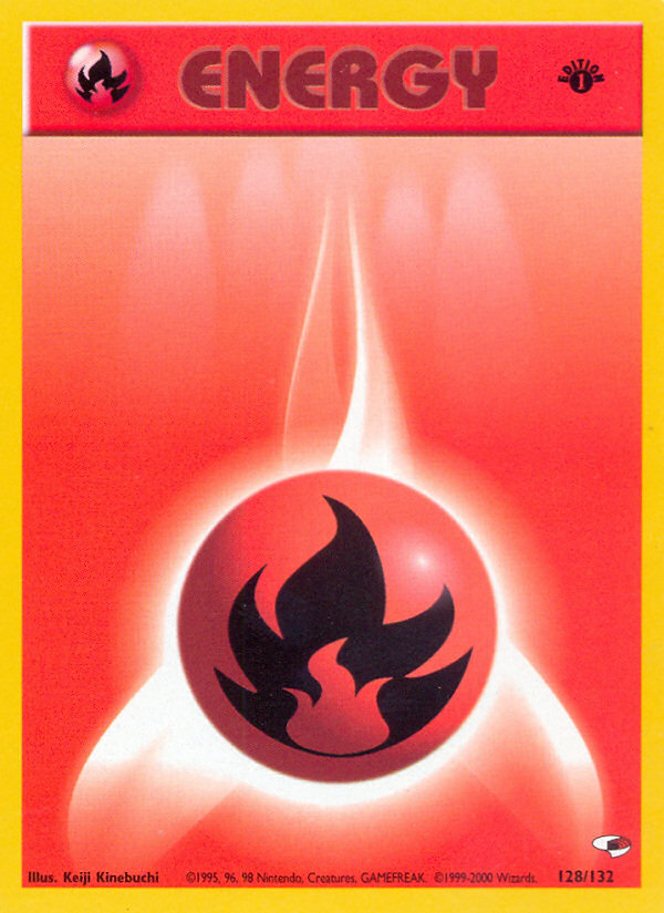 Fire Energy (128/132) [Gym Heroes 1st Edition] | Odin's Place