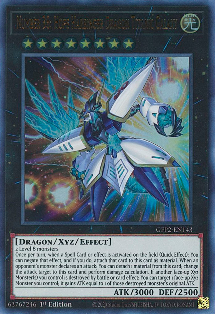 Number 38: Hope Harbinger Dragon Titanic Galaxy [GFP2-EN143] Ultra Rare | Odin's Place