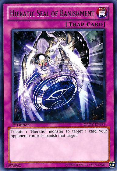 Hieratic Seal of Banishment [GAOV-EN071] Rare | Odin's Place