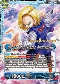 Android 18 // Dependable Sister Android 18 (BT8-023_PR) [Malicious Machinations Prerelease Promos] | Odin's Place