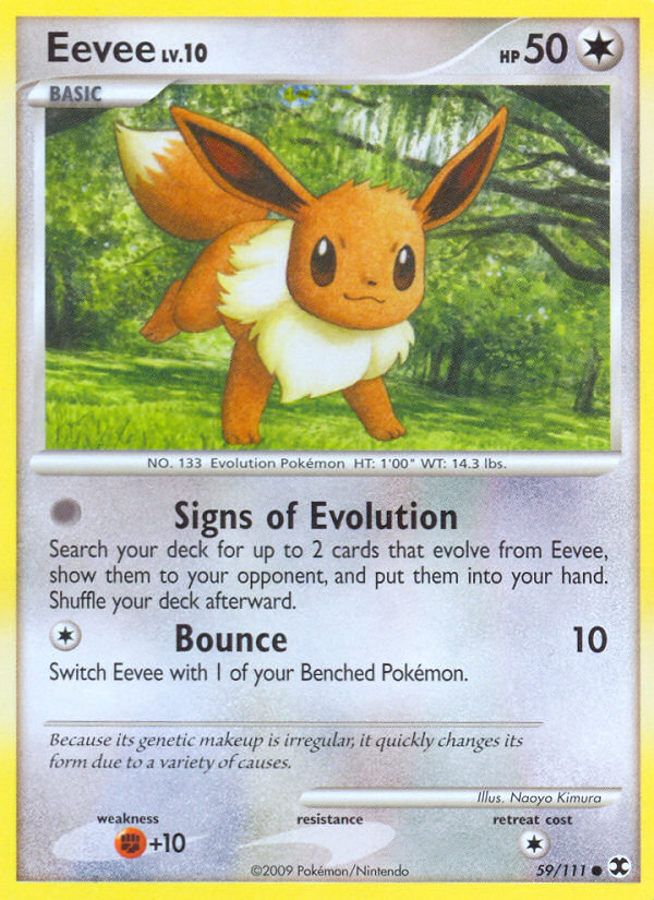 Eevee (59/111) [Platinum: Rising Rivals] | Odin's Place