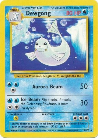 Dewgong (25/102) [Base Set Unlimited] | Odin's Place