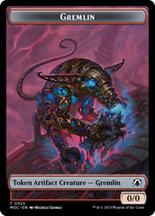Treasure // Gremlin Double-Sided Token [March of the Machine Commander Tokens] | Odin's Place