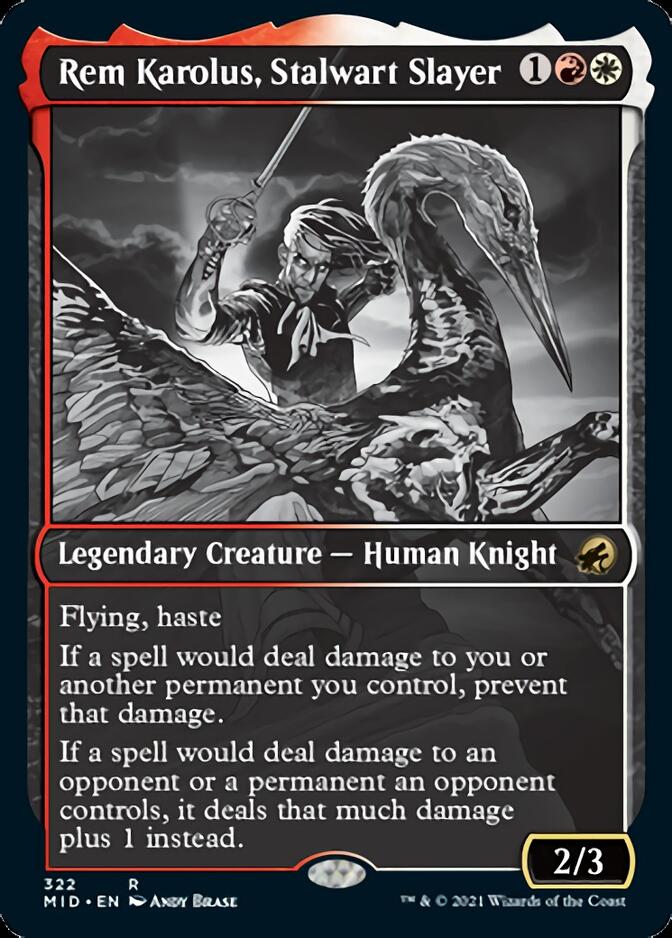 Rem Karolus, Stalwart Slayer (Showcase Eternal Night) [Innistrad: Midnight Hunt] | Odin's Place