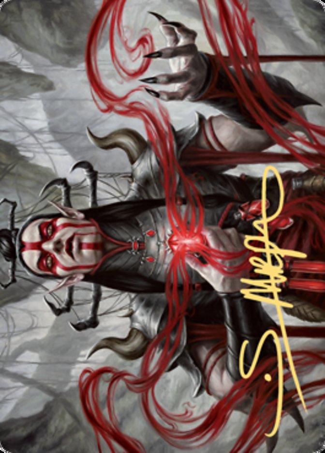 Malakir Blood-Priest Art Card (Gold-Stamped Signature) [Zendikar Rising Art Series] | Odin's Place