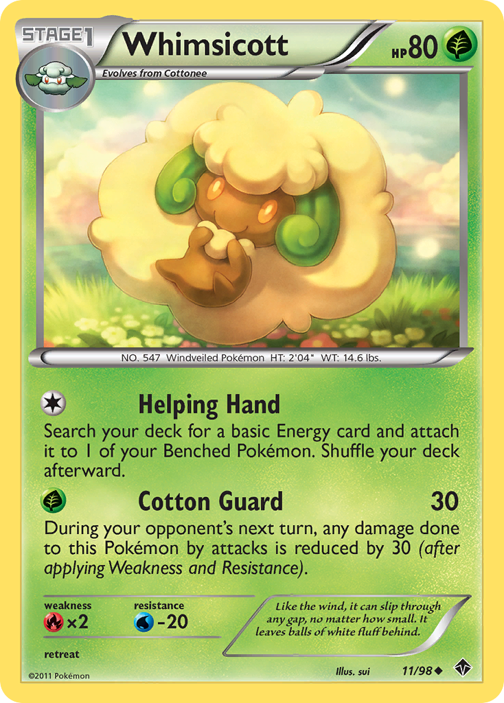 Whimsicott (11/98) [Black & White: Emerging Powers] | Odin's Place