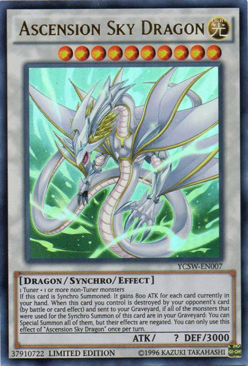Ascension Sky Dragon [YCSW-EN007] Ultra Rare | Odin's Place