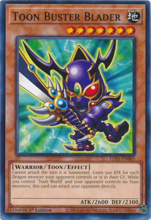 Toon Buster Blader [LDS1-EN065] Common | Odin's Place