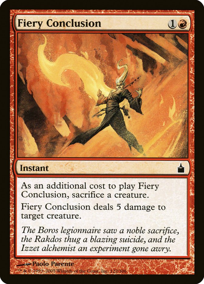 Fiery Conclusion (122) [Ravnica: City of Guilds] | Odin's Place