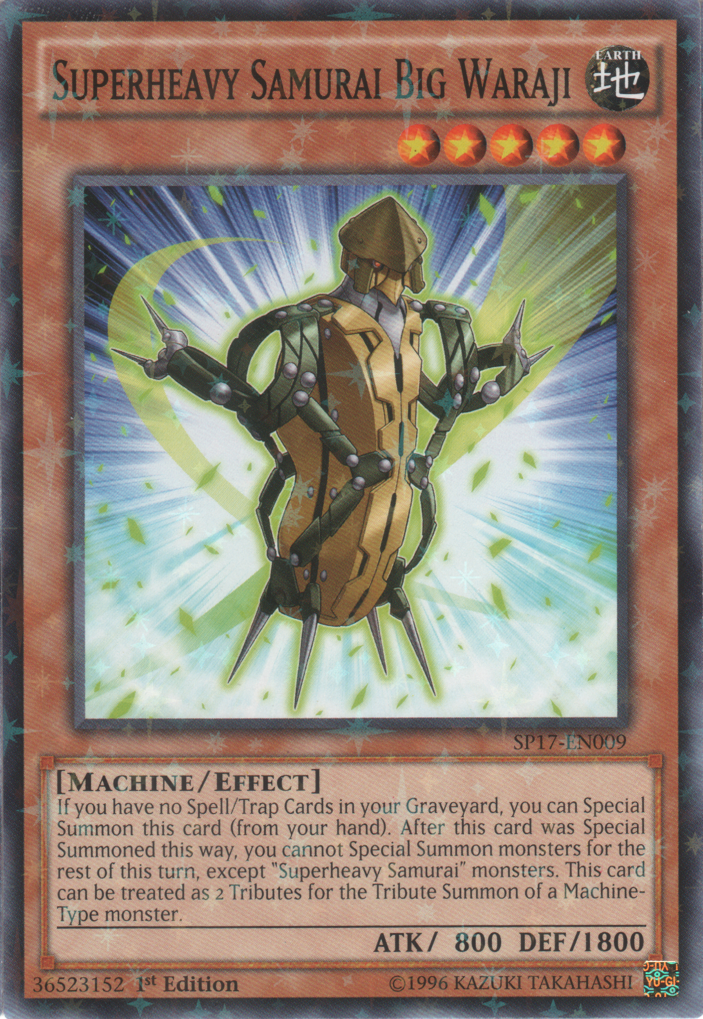 Superheavy Samurai Big Waraji [SP17-EN009] Starfoil Rare | Odin's Place