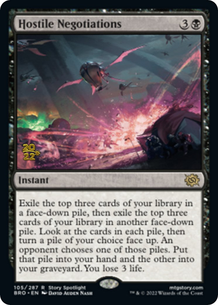 Hostile Negotiations [The Brothers' War Prerelease Promos] | Odin's Place