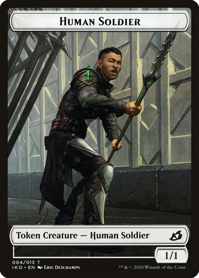 Cat // Human Soldier (004) Double-Sided Token [Ikoria: Lair of Behemoths Tokens] | Odin's Place