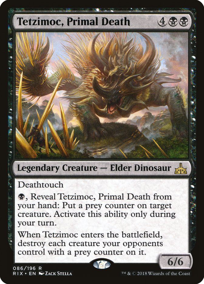 Tetzimoc, Primal Death (86) [Rivals of Ixalan] | Odin's Place