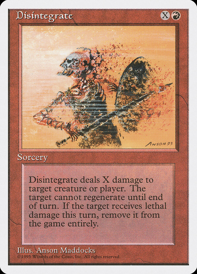 Disintegrate [Fourth Edition] | Odin's Place