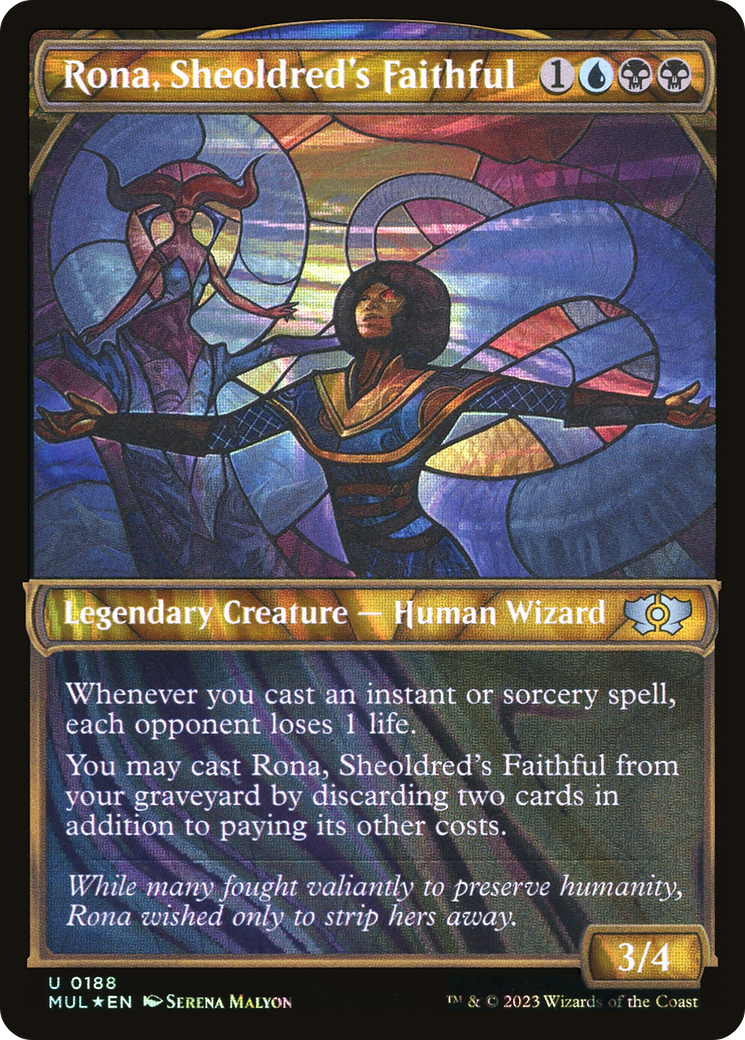 Rona, Sheoldred's Faithful (Halo Foil) [Multiverse Legends] | Odin's Place
