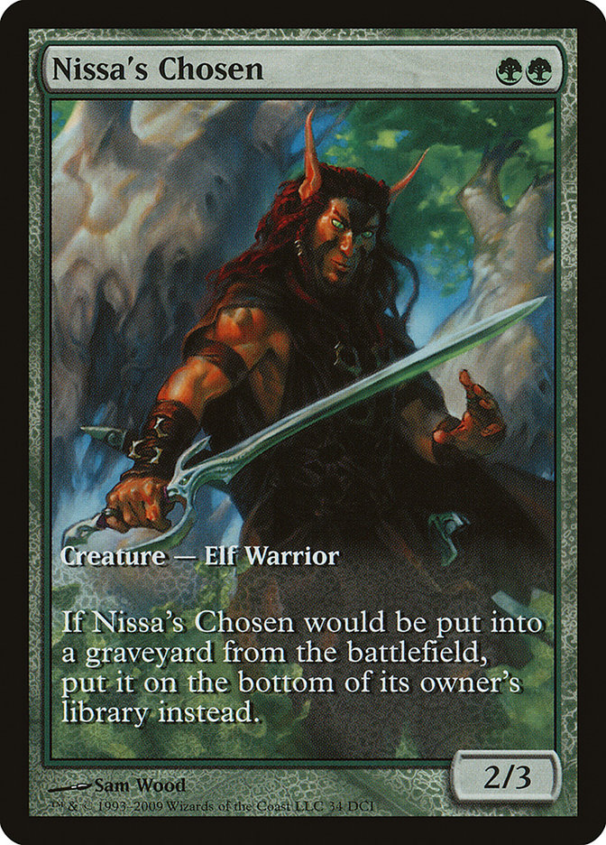 Nissa's Chosen (34) (Game Day) (Extended Art) [Zendikar Promos] | Odin's Place