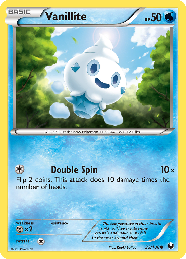 Vanillite (33/108) [Black & White: Dark Explorers] | Odin's Place