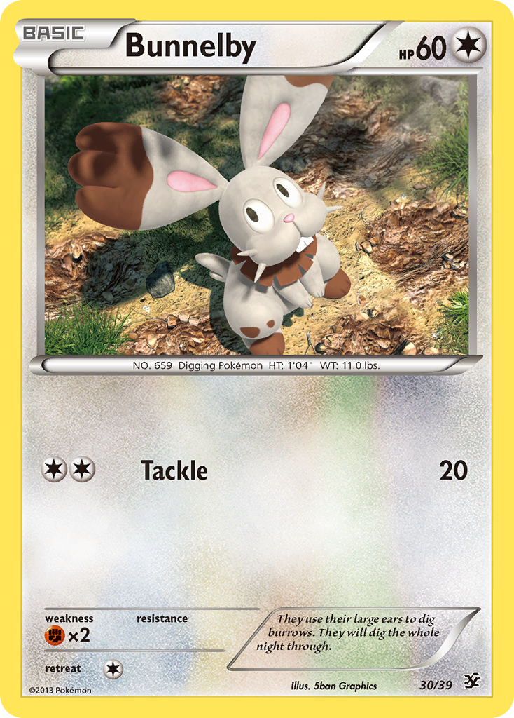 Bunnelby (30/39) [XY: Kalos Starter Set] | Odin's Place