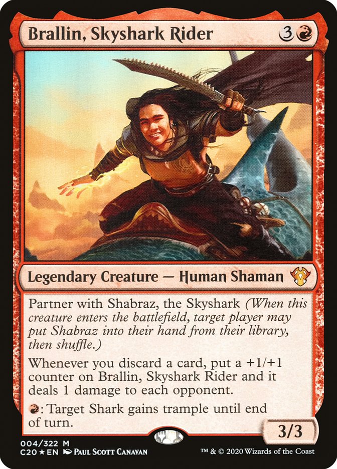 Brallin, Skyshark Rider [Commander 2020] | Odin's Place