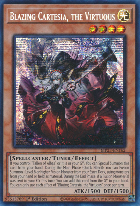Blazing Cartesia, the Virtuous [MP23-EN162] Prismatic Secret Rare | Odin's Place