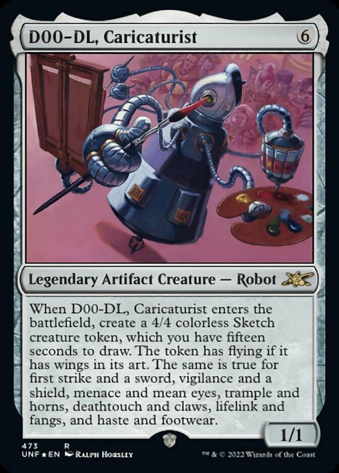 D00-DL, Caricaturist (Galaxy Foil) [Unfinity] | Odin's Place