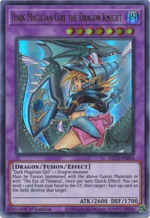 Dark Magician Girl the Dragon Knight (Alternate Art) (Purple) [DLCS-EN006] Ultra Rare | Odin's Place