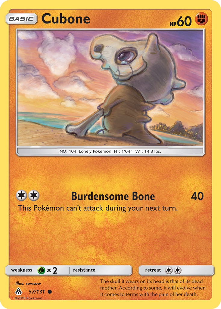 Cubone (57/131) [Sun & Moon: Forbidden Light] | Odin's Place