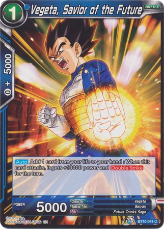 Vegeta, Savior of the Future (BT10-041) [Rise of the Unison Warrior] | Odin's Place