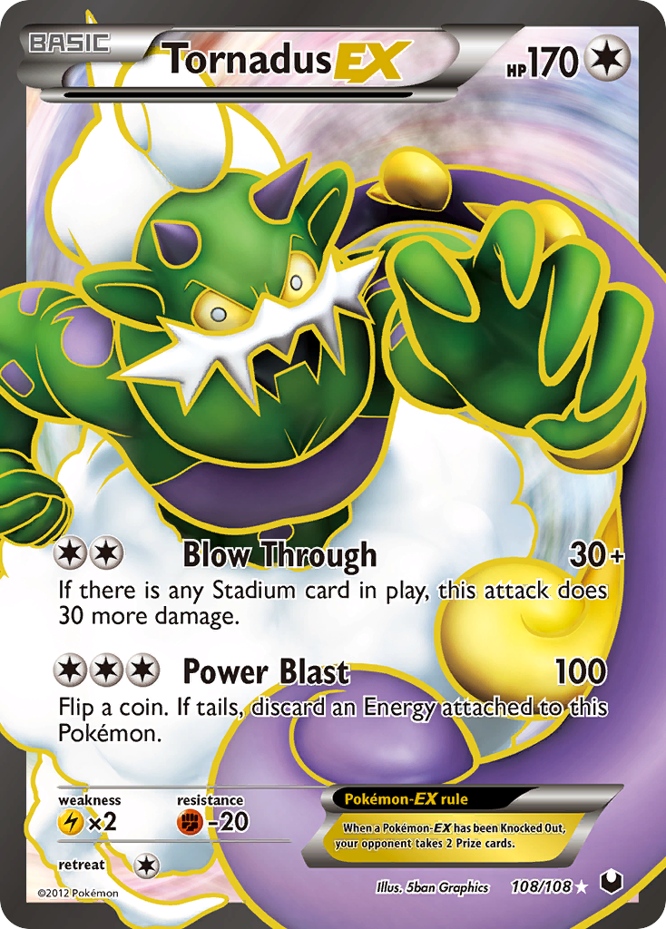 Tornadus EX (108/108) [Black & White: Dark Explorers] | Odin's Place