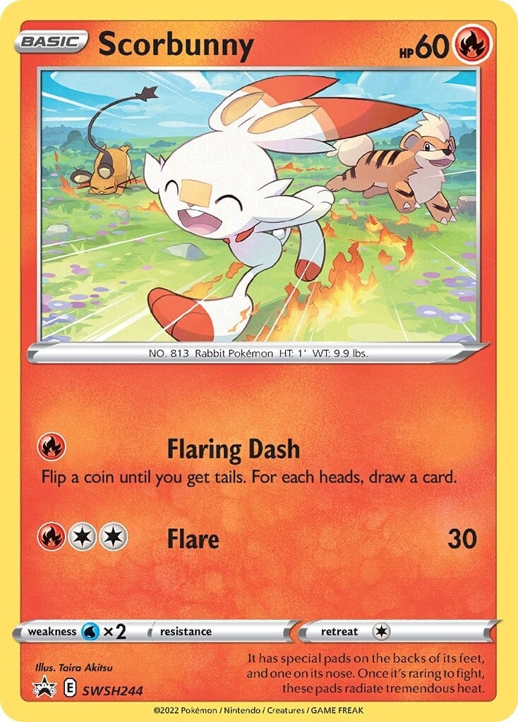 Scorbunny (SWSH244) [Sword & Shield: Black Star Promos] | Odin's Place