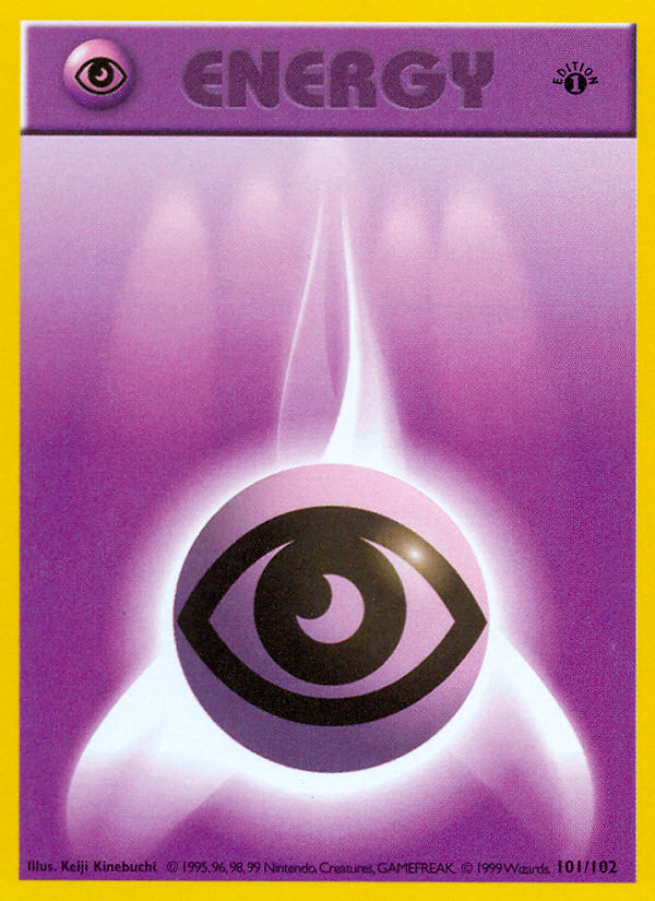 Psychic Energy (101/102) (Shadowless) [Base Set 1st Edition] | Odin's Place