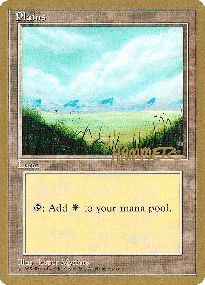 Plains (shr366) (Shawn "Hammer" Regnier) [Pro Tour Collector Set] | Odin's Place