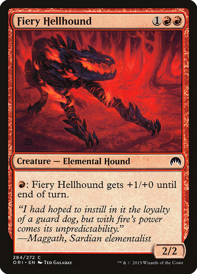 Fiery Hellhound (284) [Magic Origins] | Odin's Place