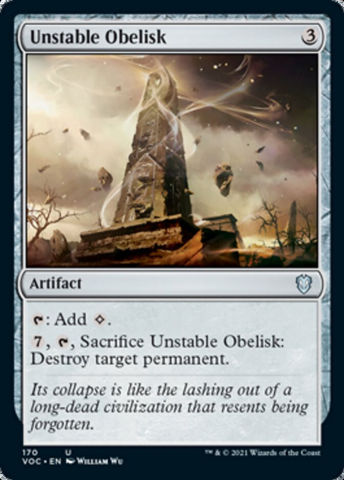Unstable Obelisk [Innistrad: Crimson Vow Commander] | Odin's Place