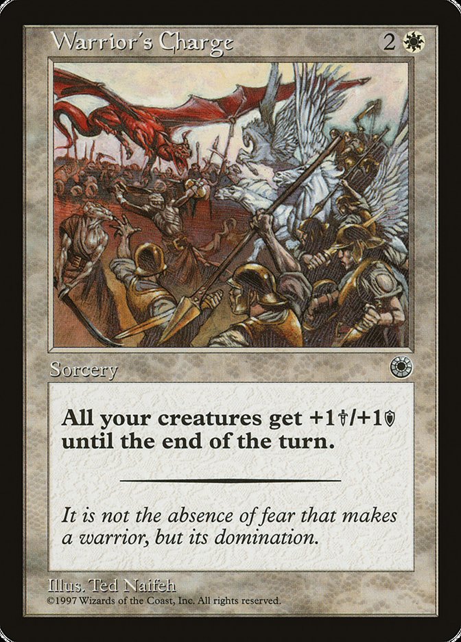 Warrior's Charge (38) (With Flavor Text) [Portal] | Odin's Place
