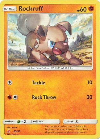 Rockruff (29/30) [Sun & Moon: Trainer Kit - Lycanroc] | Odin's Place