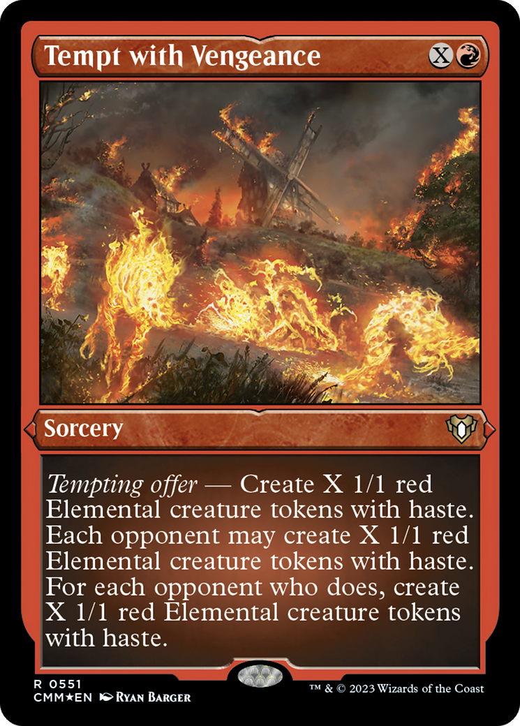 Tempt with Vengeance (Foil Etched) [Commander Masters] | Odin's Place