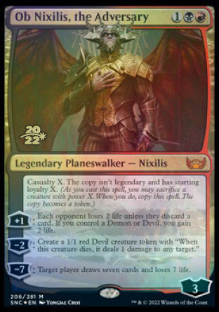 Ob Nixilis, the Adversary [Streets of New Capenna Prerelease Promos] | Odin's Place