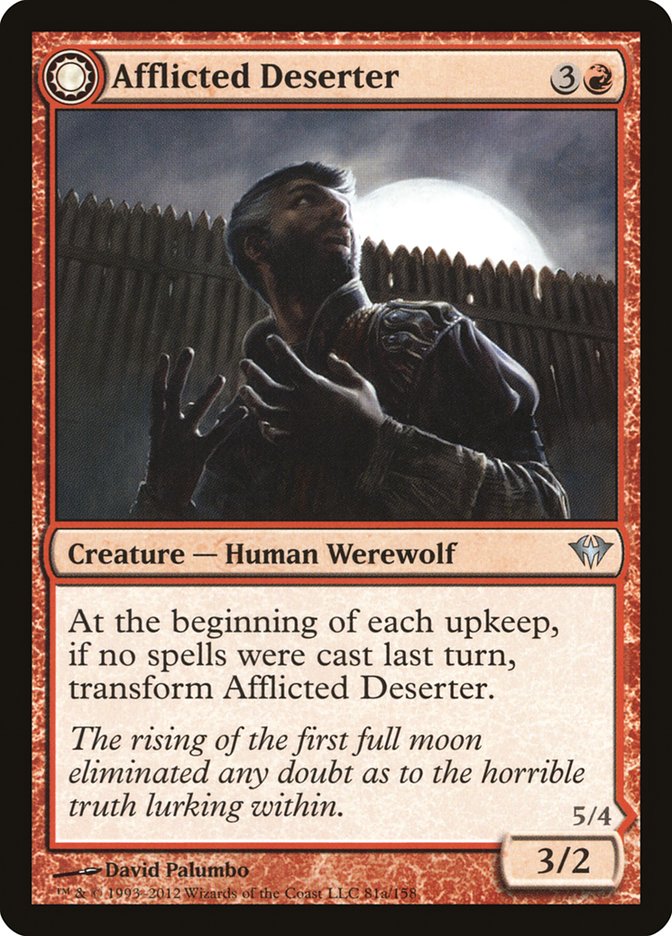 Afflicted Deserter // Werewolf Ransacker [Dark Ascension] | Odin's Place