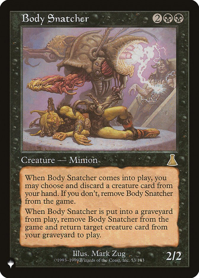 Body Snatcher [The List] | Odin's Place