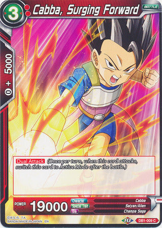 Cabba, Surging Forward (DB1-009) [Dragon Brawl] | Odin's Place