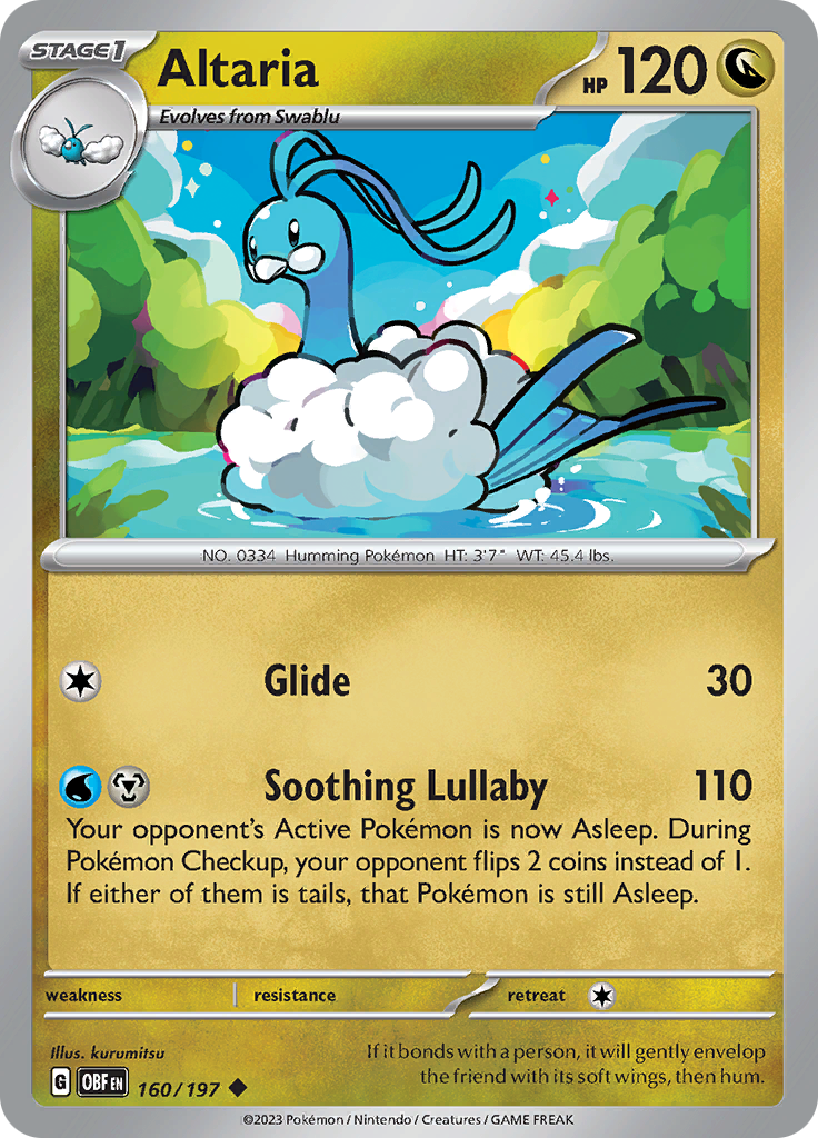 Altaria (160/197) [Scarlet & Violet: Obsidian Flames] | Odin's Place