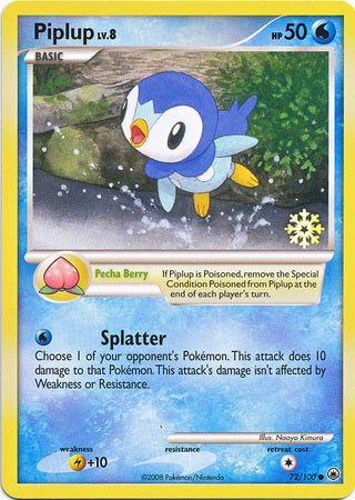 Piplup (72/100) [Countdown Calendar Promos] | Odin's Place
