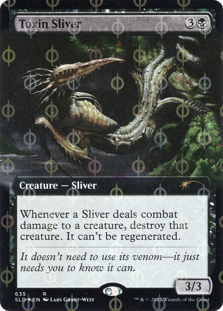 Toxin Sliver (Extended Art) (Step-and-Compleat Foil) [Secret Lair Drop Promos] | Odin's Place