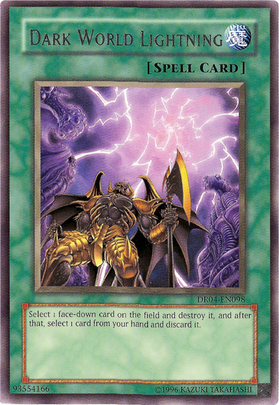 Dark World Lightning [DR04-EN098] Rare | Odin's Place
